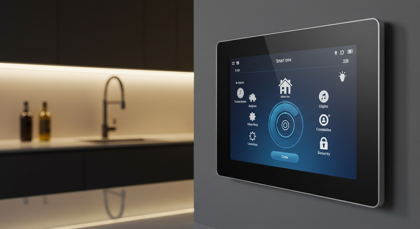 Smart home touch screen