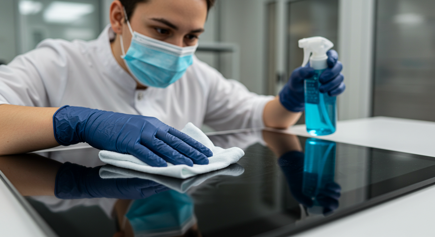 capacitive touch panel cleaning